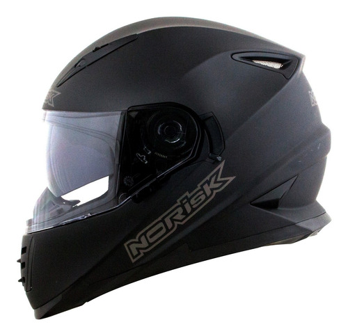 Capacete Norisk Ff302 Monocolor Preto Fosco