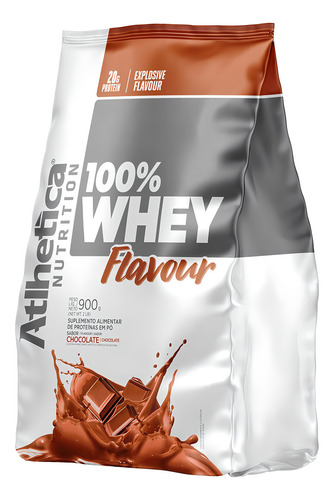 Suplemento en polvo Atlhetica Nutrition Flavour Proteínas sabor chocolate x 900g