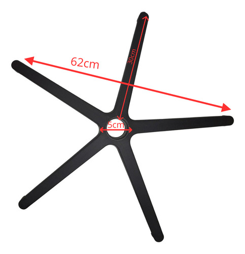 Base Estrela Completa Ergonomica Giratoria Escritorio Gamer