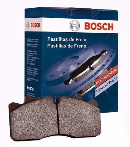 Pastilha Freio Dianteira Fiat Bravo Punto Doblo Idea Bosch Cor Cinza-escuro