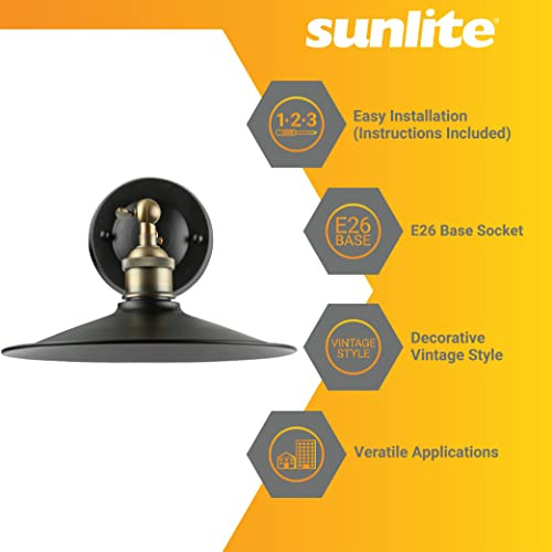 Sunlite 07036-su Aplique De Pared Con Dosel De Inspiración V