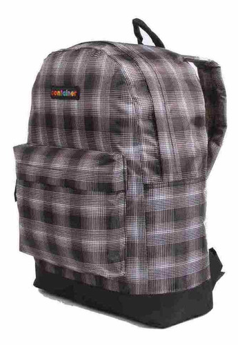 Imagem 2 de 2 de Mochila De Costas Dermiwil Container Generation Xadrez Preto