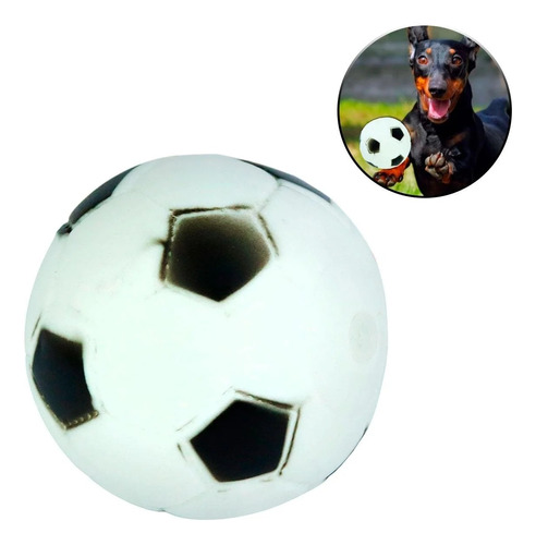 Bola De Vinil Para Pet 6cm Futebol Gatos Cachorros Brinquedo