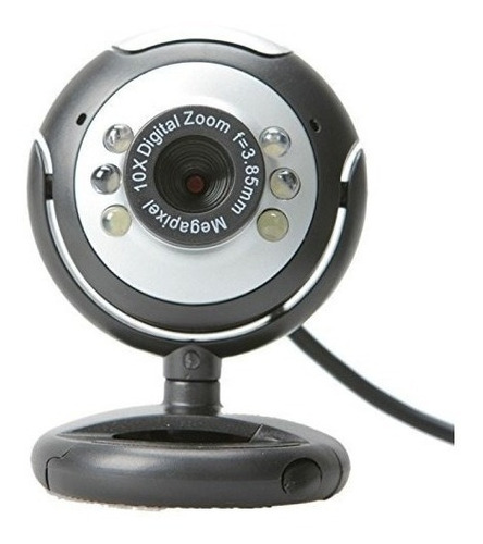 Webcam 12 Mp Com 6 Leds Para Visão Noturna Usb Pc/laptop