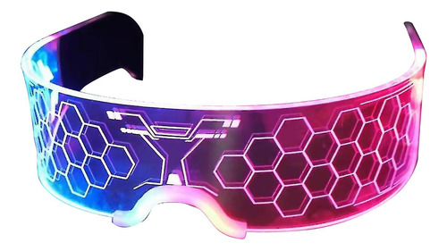 Lentes Led Futuristic Electronica Rave Boda 15 Rgb Flash F36