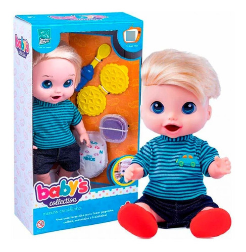 Muñeco Con Comidita Super Toys. Incluye Masa Y Pañal. Mpuy