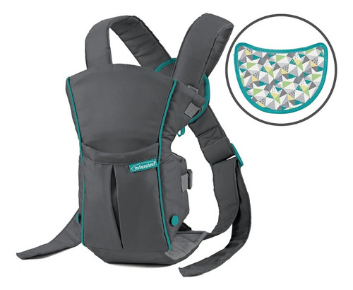 Canguro Infantino 2 En 1 Ergonómico Convertible Porta Bebe