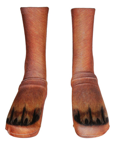 O 3d Da Pata Peúga As Peúgas Engraçadas Unisex Do Adulto