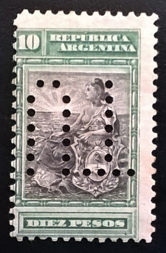 Argentina, Sello Gj 237 O 10p Libertad 99 Inutilizado L14492