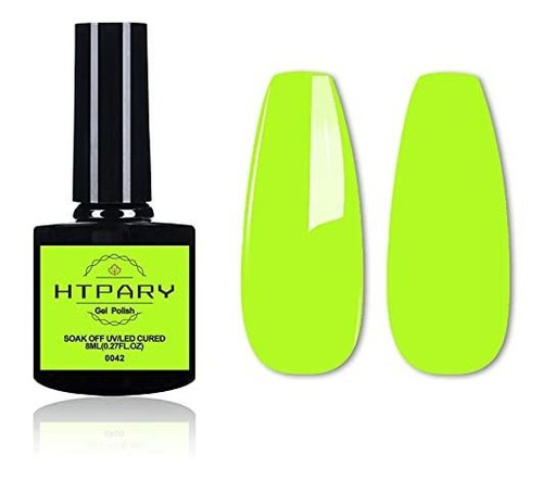 Esmalte - Htpary Gel Nail Polish Neon Green Color Soak Off G