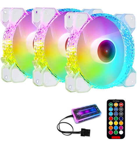 Paquete De 3 Coolers Para Cpu | 120 Mm / Rgb / 4 Pin |aur...