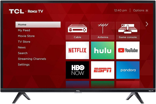 Imagen 1 de 3 de Smart Tv Tcl 40s331 Roku 40 Pulgadas Wi-fi 3 Entradas Hdmi