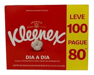 Lenços De Papel Descartáveis Kleenex Suave 100 Un Lenços