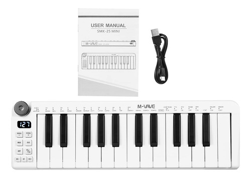 Teclado Midi Controlador Midi De 25 Teclas Teclado Mini Midi