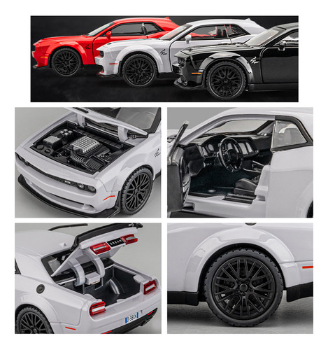 Dodge Challenger Srt Miniautos Colección De Regalos Com Base