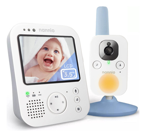 Nannio Hero 3.5 Video Baby Monitor Camera Con Nursery Video-