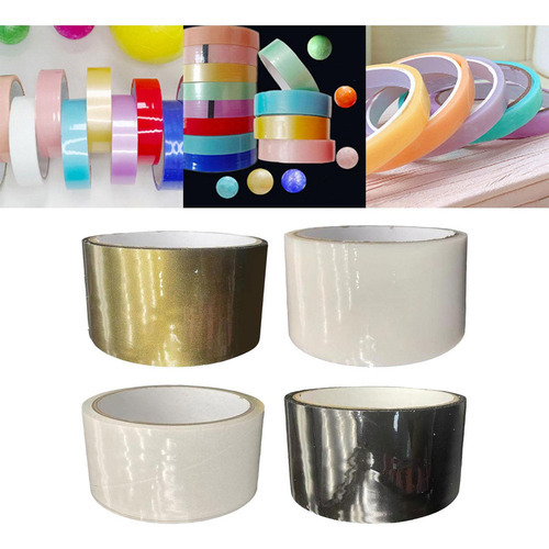 . 4 Rollos De Divertidas Cintas Adhesivas Para Bolas, Bolas