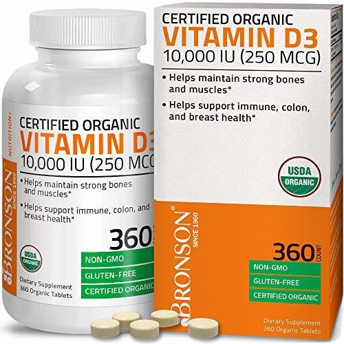 Bronson Vitamina A D3 10,000 Ui (250 Mcg) 1 Año De Suminist