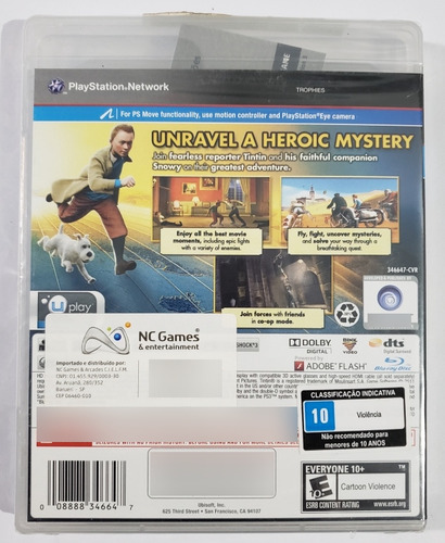 The Adventures Of - Tintin - The Game - Ps3 (lacrado)