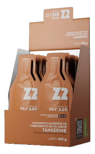 Energy Gel Z2 25g Carbo Tangerine Z2 Foods (10 Un 40g) Sabor Tangerina
