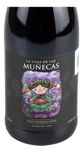 Pack De 6 Vino Espumoso La Casa De Las Muñecas Tinto 750 Ml