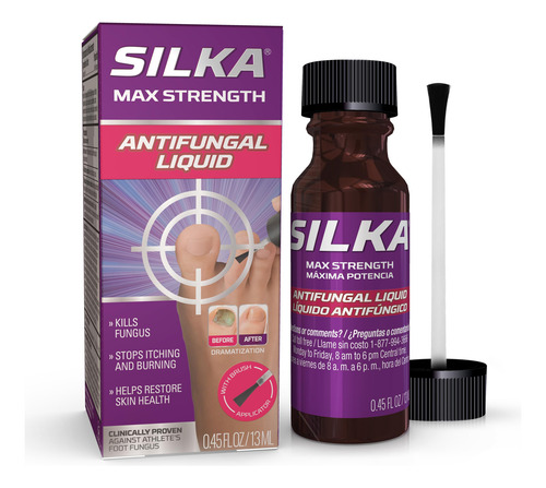 Líquido Antimicótico Silka Max Strength Para Uñas De Los Pie