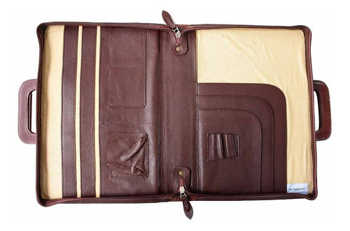 Portafolio Cuero Hombre Briganti Multiuso Moda - Acc60811