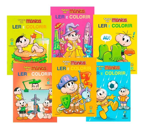 Revista para colorir turma da monica