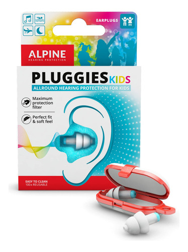 Alpine Pluggies - Tapones Para Los Oídos Para Niños Y Cana