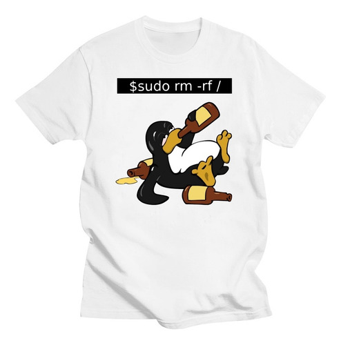 Impresionantes Y Divertidas Playeras De Algodón Con Linux Co