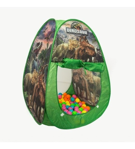 Carpa Plegable De Dinosaurios Con 100 Pelotas Niños 