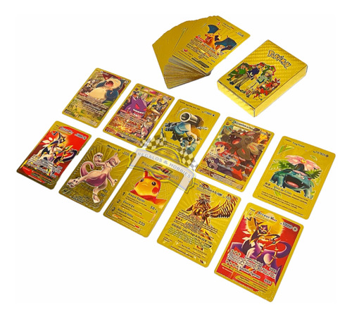 Cartas Lujo Coleccionable R.p.g Pokemon Metalizada Original