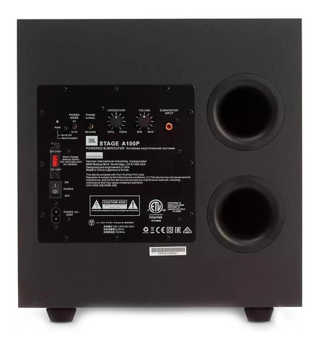 Imagem 3 de 3 de Alto-falante JBL Stage A100P black 100V-120V/220V-240V