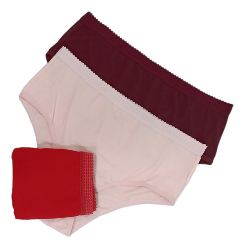 Kit 6 Calcinhas Tanga Bornel Algodão Pop Cos Alto, Atacado