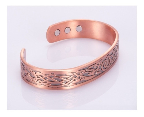 Imagen 3 de 8 de Pulsera Magnética De Cobre Hombre