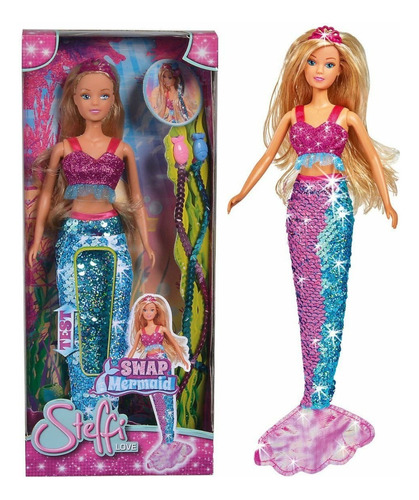 Muñeca Steffi Sirena Sl Swap Mermaid 105733330