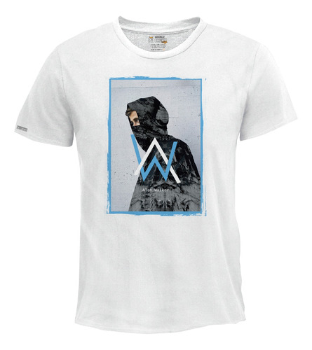 Camiseta Hombre Estampada Dj Alan Walker Electro House Ink2