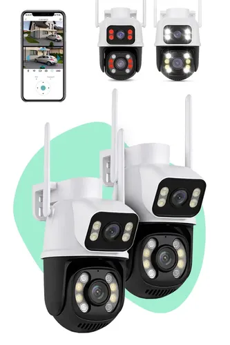 Kit 2 Câmera Segurança Ip Interna Externa Wifi A28 App Icsee Prov...