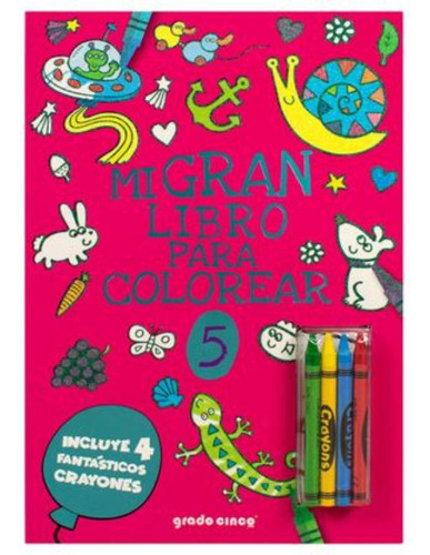 Libro: Mi Gran Libro Colorear #5. (rosa)
