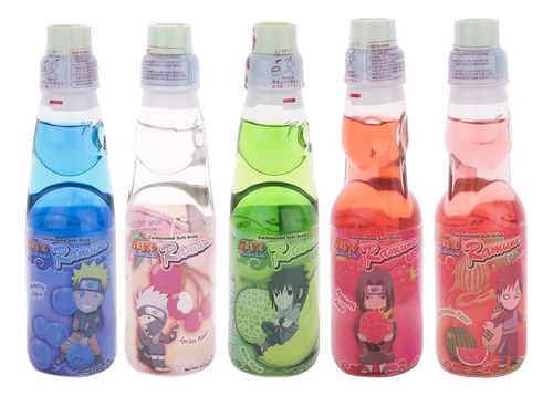 Naruto Ramune Soda - Paquete De 5 Variedades (juego De 5)