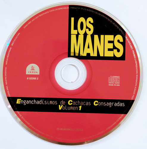 Los Manes Cd Nuevo De Muchas Cachacas Enganchados Vol.1