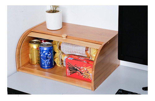 Recipiente De Madera Tradicional Para Guardar Pan, Caja De A