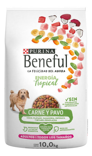 Purina Beneful Energia tropical alimento para perro 10kg