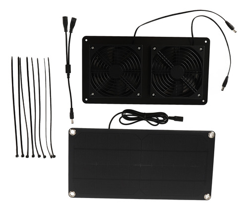 Kit De Ventilador Solar De 12v 20w De Silicio Monocristalino