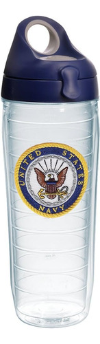 Tervis Us Navy Emblema Botella De Agua Con Tapa De Color Azu