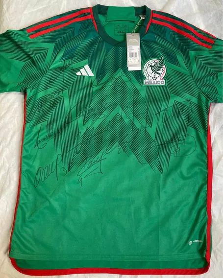 Jersey Selección Mexicana Autografiado Mundial Qatar 2022