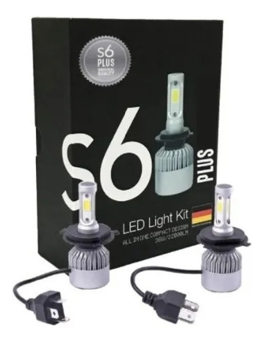 Imagen 3 de 8 de Kit Cree Led S6 Plus Alta Baja O Auxiliar + 2 Led T10 Autos
