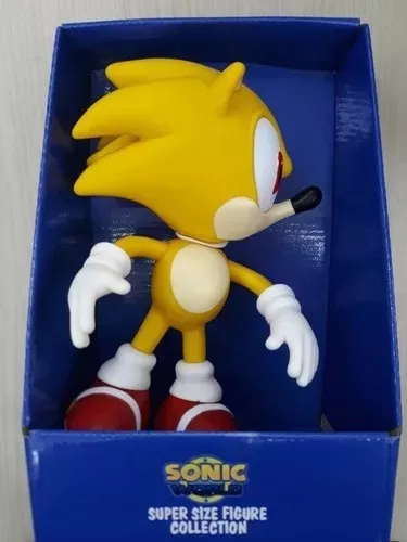 Boneco Action Figure Sonic Articulado Grande Super Size - 23cm - Sonic  World - Action Figure - Brinquedos