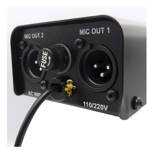 Imagem 5 de 7 de Phantom Power Duplo Alimentação 9-48v Para Microfone Pro