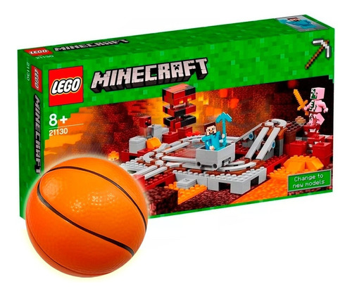 Lego Minecraft Tren Del Infierno 21130 + Pelota - El Rey
